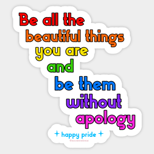 Lestat - Pride Quote Sticker